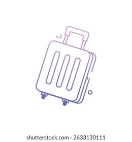 Suitcase Icon vector stock illustration