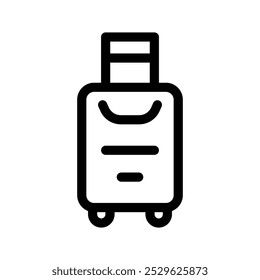 Suitcase Icon Vector Symbol Design Illustration