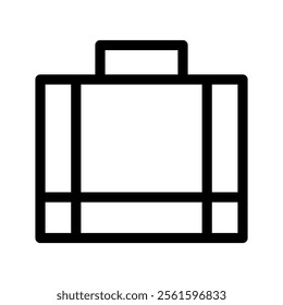 Suitcase Icon Vector Symbol Design Illustration
