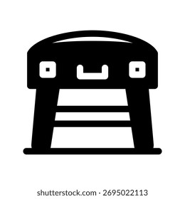 Suitcase Icon Vector Symbol Design Illustration