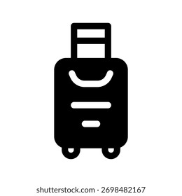 Ilustración de diseño de símbolo de Vector de icono de maleta