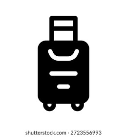 Ilustración de diseño de símbolo de Vector de icono de maleta
