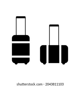 Suitcase icon of vector template