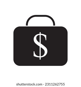 suitcase icon vector template illustration logo design