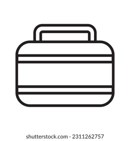 suitcase icon vector template illustration logo design