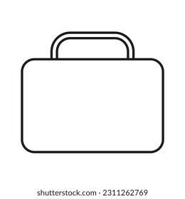 suitcase icon vector template illustration logo design