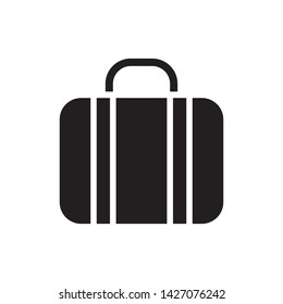 suitcase icon vector in trendy style 
