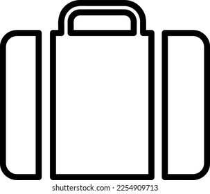 Suitcase Icon Vector trendy style illustration on white background 