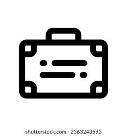 suitcase icon. vector icon for your website, mobile, presentation, and logo design.