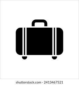 Suitcase icon. for web design isolated on white background.