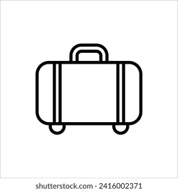 Suitcase icon. for web design isolated on white background.