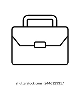 suitcase icon with white background vector stock illustration