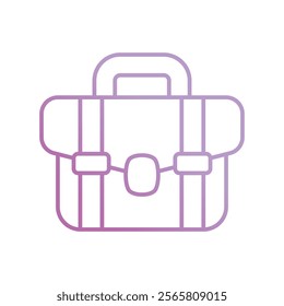 suitcase icon with white background vector stock illustration