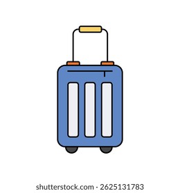 suitcase icon with white background vector stock illustration
