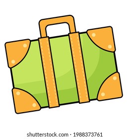 Suitcase icon.Flat design style modern illustration.Suitcase vector illustration.Suitcase isolated on a white background.Suitcases travel.Illustration for travel, holidays, trips. Suitcases vacation.