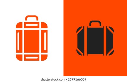 Iconos de maleta Plantilla de diseño de Vector