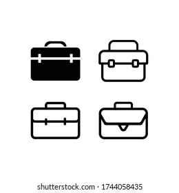 Plantilla de ilustración vectorial de iconos maletados