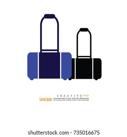suitcase icon.vector illustration.