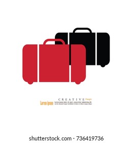 suitcase icon.vector illustration.