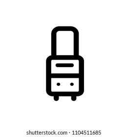 Suitcase icon,vector illustration. Flat design style. vector suitcase icon illustration isolated on White background, suitcase icon Eps10. suitcase icons graphic design vector symbols.