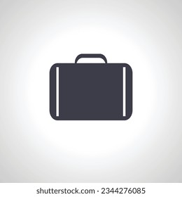icono aislado de maleta. icono de maleta
