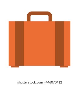 suitcase isolated icon design, vector illustration  graphic