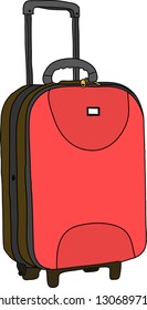 Suitcase isolated on a white background
