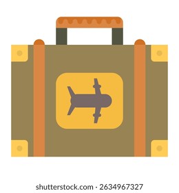 Suitcase isolated on white background