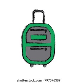 Suitcase isolated symbol