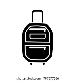 Suitcase isolated symbol