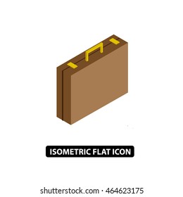 Suitcase isometric icon.