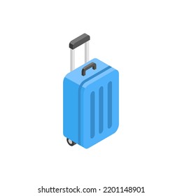 Suitcase isometric icon. vector illustration