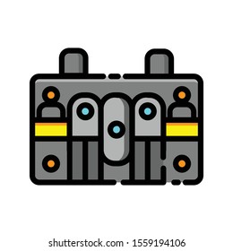 suitcase keys tools  building construction icon