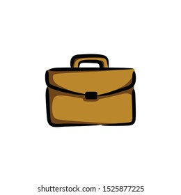 Suitcase of Law and Attorney bag Logo vector icon. For business office, book cover background decoration, vintage silhouette illustration. goverment help people to make fair justice. stamp art pattern