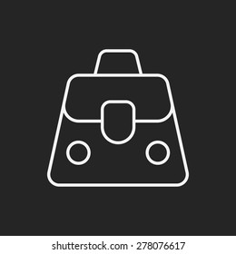suitcase line icon