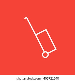 Suitcase line icon.