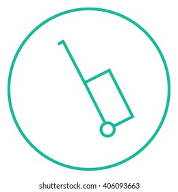 Suitcase line icon.