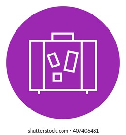 Suitcase line icon.