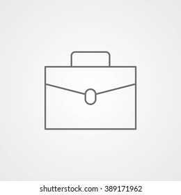 Suitcase Line Icon. Eps-10.