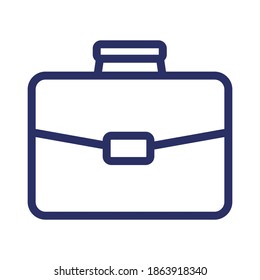 suitcase line icon, outline vector illustration.