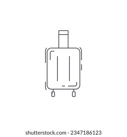 suitcase line icon. suitcase thin line icon