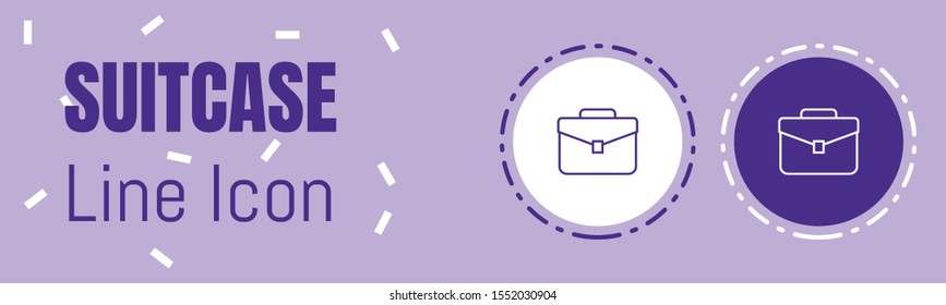 Suitcase Line icon. Useful Graphic elements for All Kinds of Designing Work.