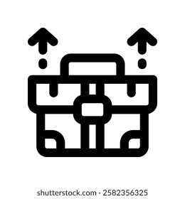 suitcase line icon. vector icon for your website, mobile, presentation, and logo design.