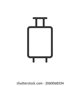 Suitcase line icon. Web symbol for web and apps. Sign design in outline style. Suitcase stroke object.