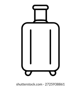 Icono del Vector del logotipo de la línea de la maleta en un fondo blanco
Icono del logotipo de la línea de Vector