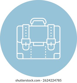 Suitcase Linha vetor Ícone Design