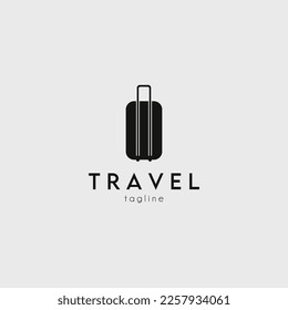 suitcase logo vector illustration design