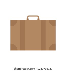 Suitcase. Suitcase logo. Vector illustration. Suitcase isolated on a white background. EPS 10.