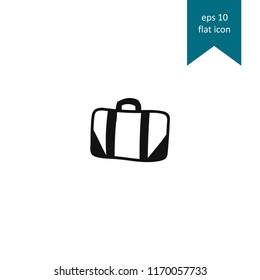 Suitcase, luggage, bag, briefcase vector icon