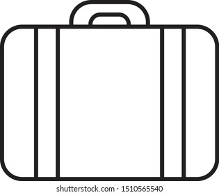 suitcase luggage bag icon vector